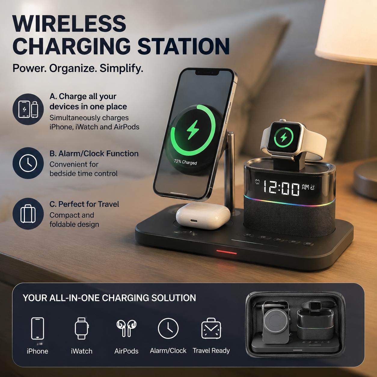Tethering Cable Usb - Magnetische Kabellose Ladestation für Phone-Serien 12