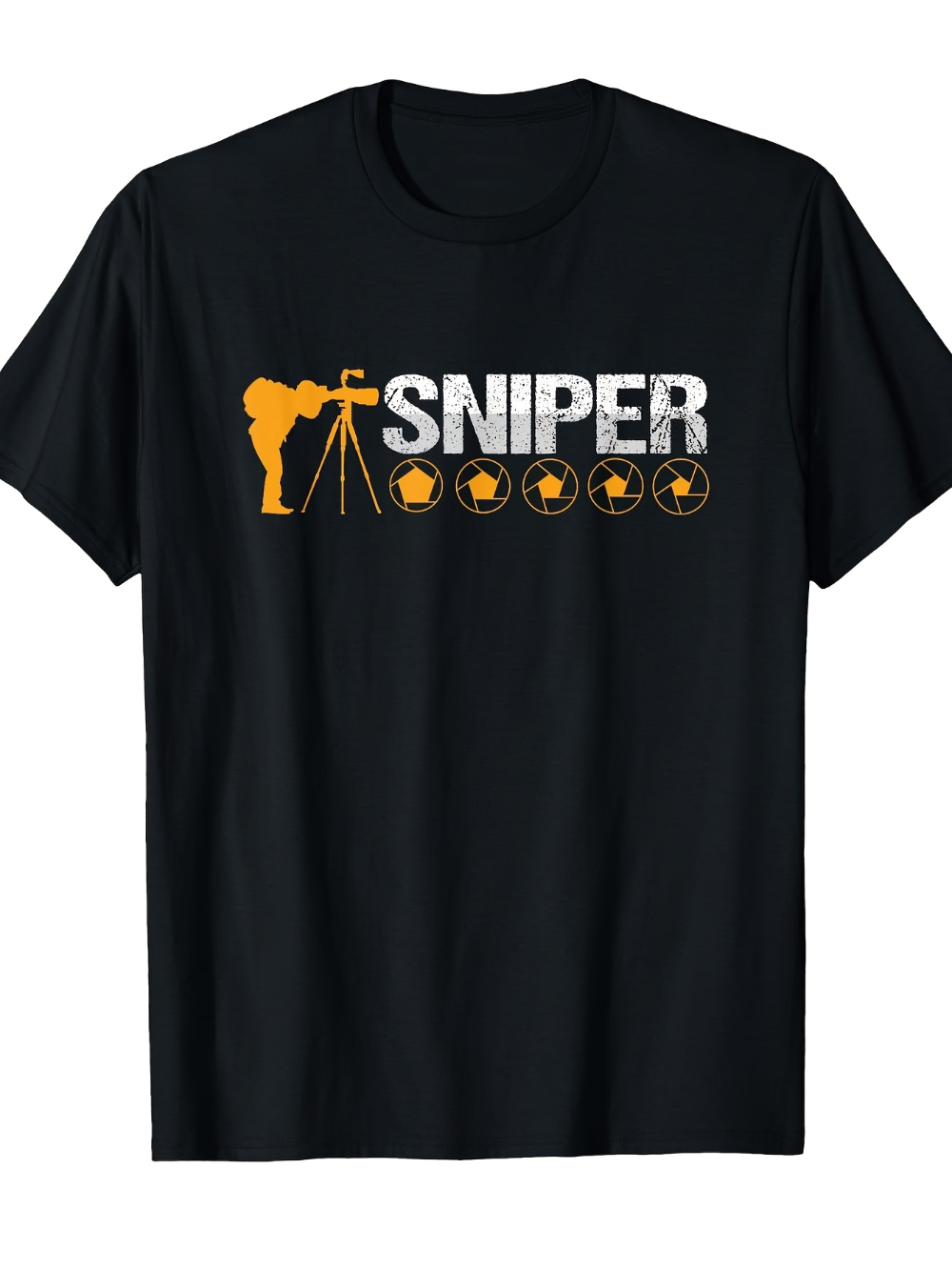 Photography Graphic Design - Herren-T-Shirt mit Fotografie-Grafik, Sniper-Fotograf, Videograf, Shutterbug-Design