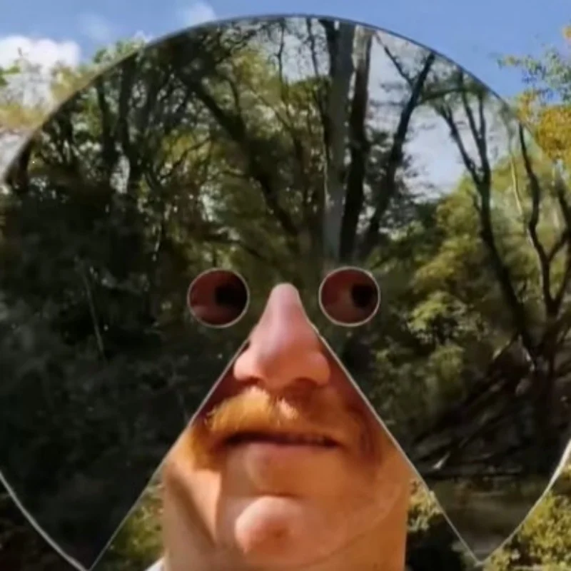 Photography Jokes - Freddie Yauner Runde Spiegelmaske, reflektierende Vollgesichtsmaske,