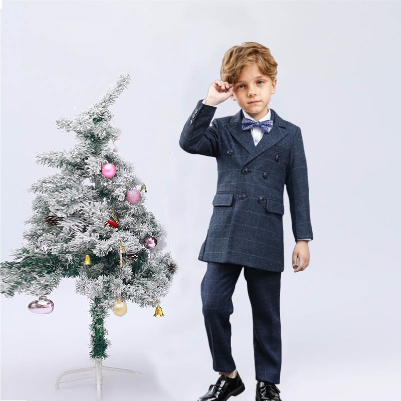 Photography Jacket - Kinder winddichte Outdoor-Jacke Jungen blau formale
