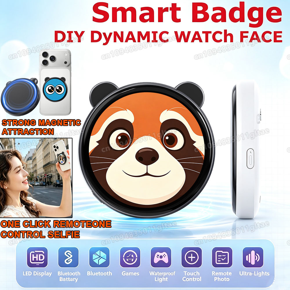 Photography Grid - 1,50 Zoll HD-Bildschirm Smart Dynamic E-Badge