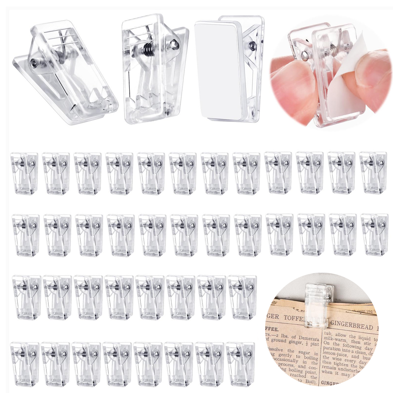 Photography Quiz - 40/100 Stück Acryl-Testpapierklammer mit Stab-Design, zum