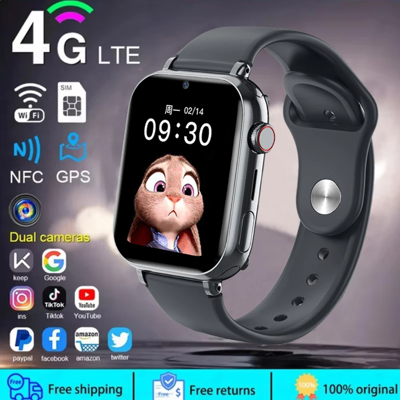 Photography Grid - 2025 Smartwatch für Kinder, LBS-Standort, SOS-Telefonanruf,