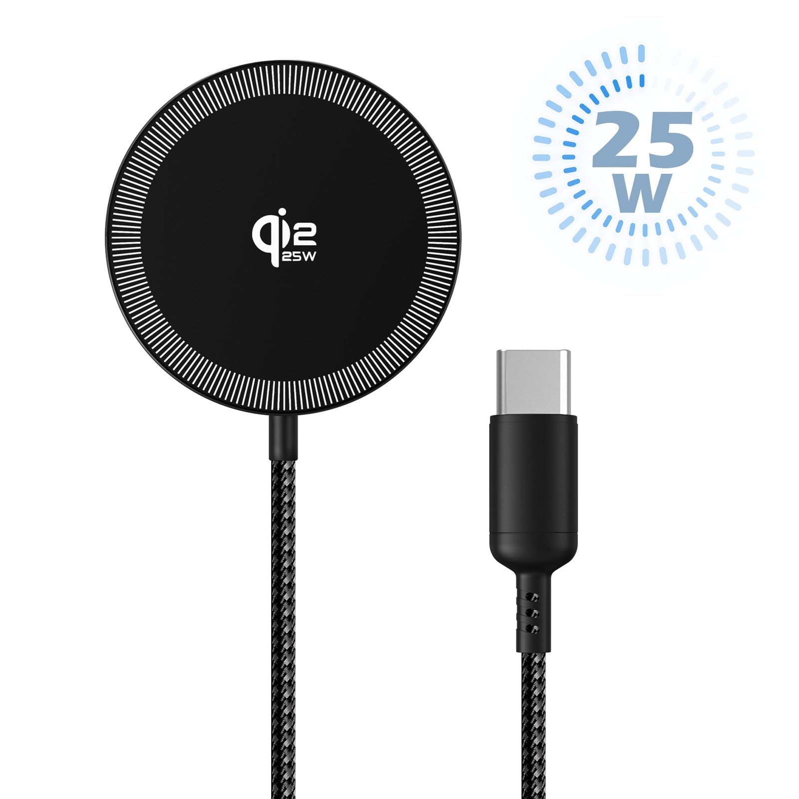 Tethering Cable Usb - 25W Magnetisches Kabelloses Ladegerät Universelles Schnellladegerät