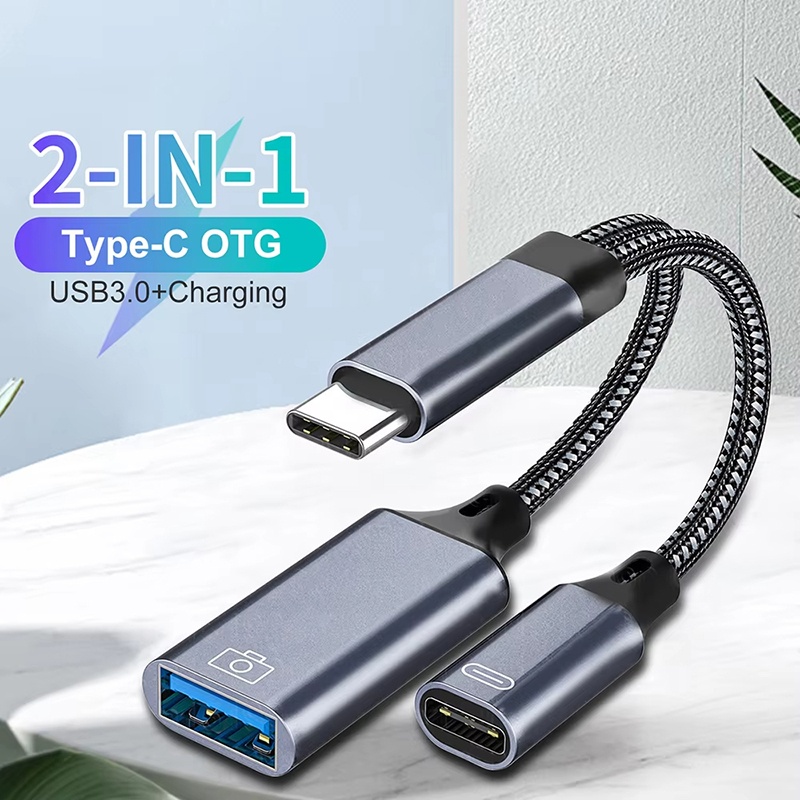 Tethering Cable Usb - 2-in-1 Typ-C zu USB-A OTG-Kabel Telefonadapter