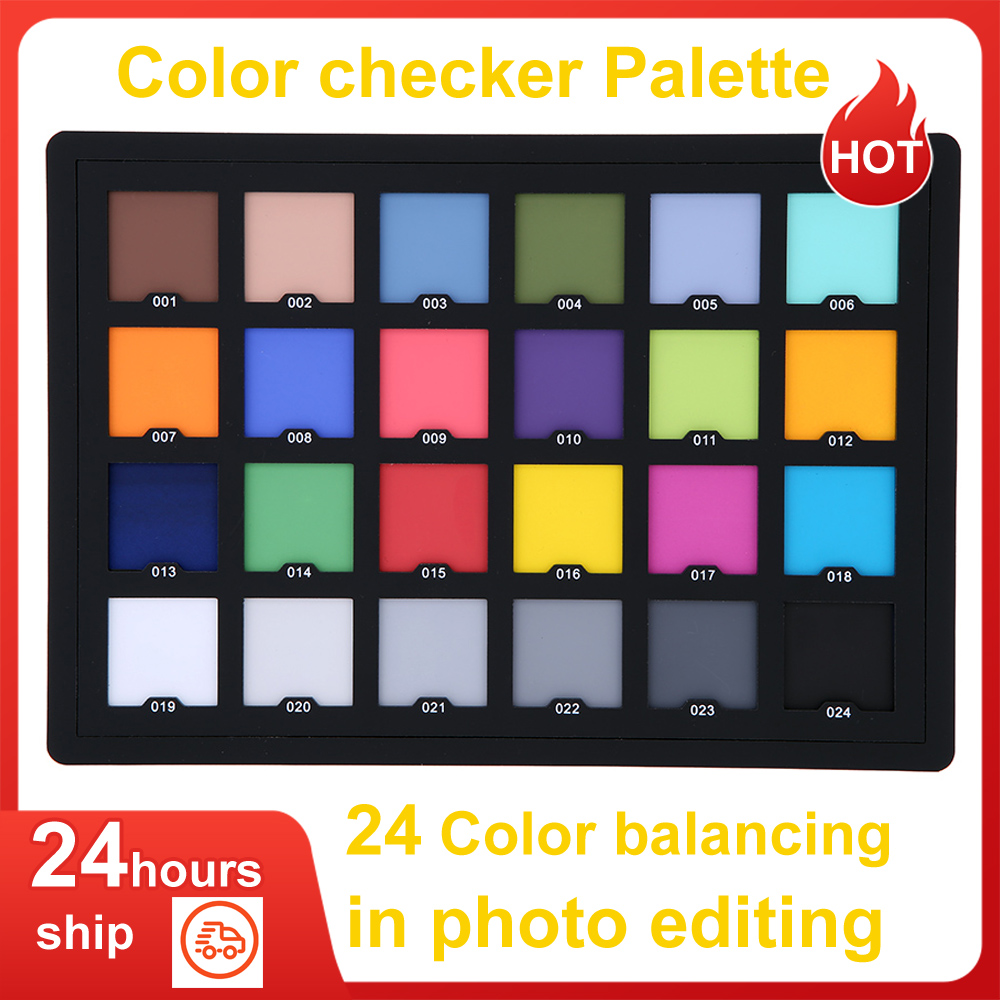 Photography Quiz - Andoer Professional 24-Farben-Checker-Palette-Board-Kartentest für überlegene digitale