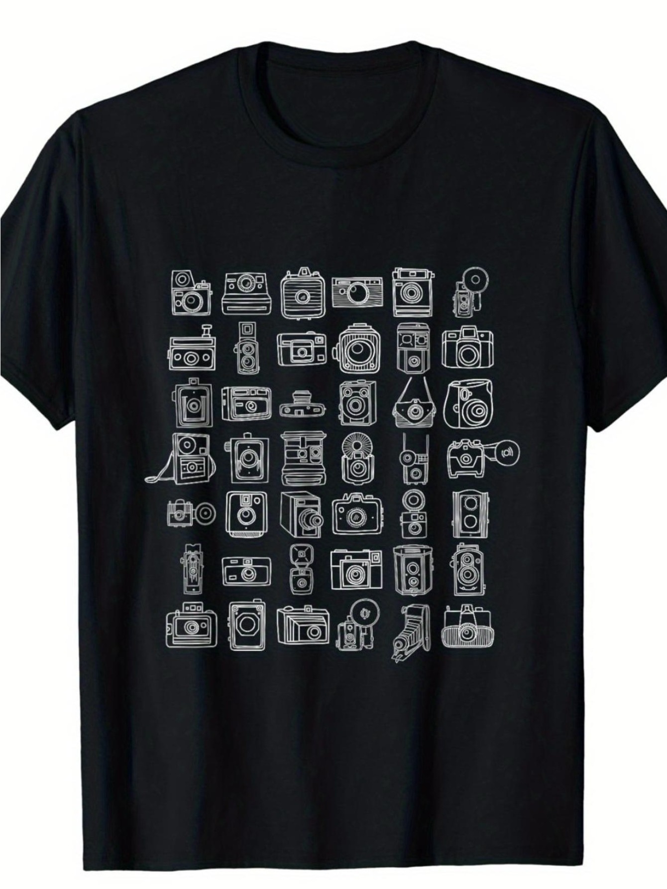 Herren-Grafik-T-Shirt mit Kame – Photography Graphic Design Bewertung und Preis