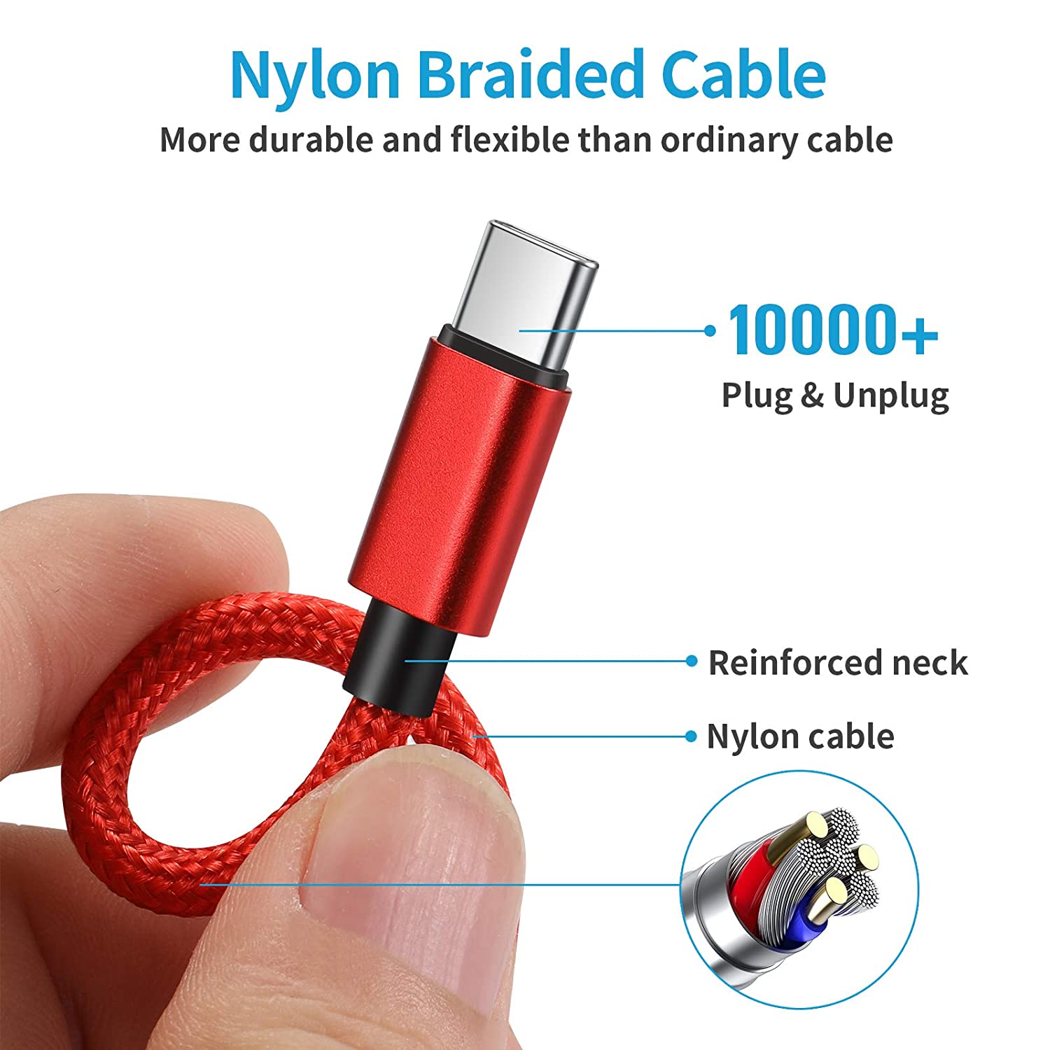 Universeller USB-auf-Typ-C-Dat – Tethering Cable Usb Bewertung und Preis