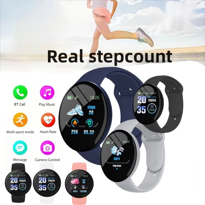 D18 Smartwatch, kreisförmiger  – Photography Grid Bewertung und Preis