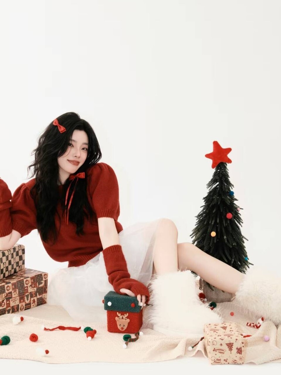Weihnachtsthema Roter Pullover – Photography Studio Bewertung und Preis